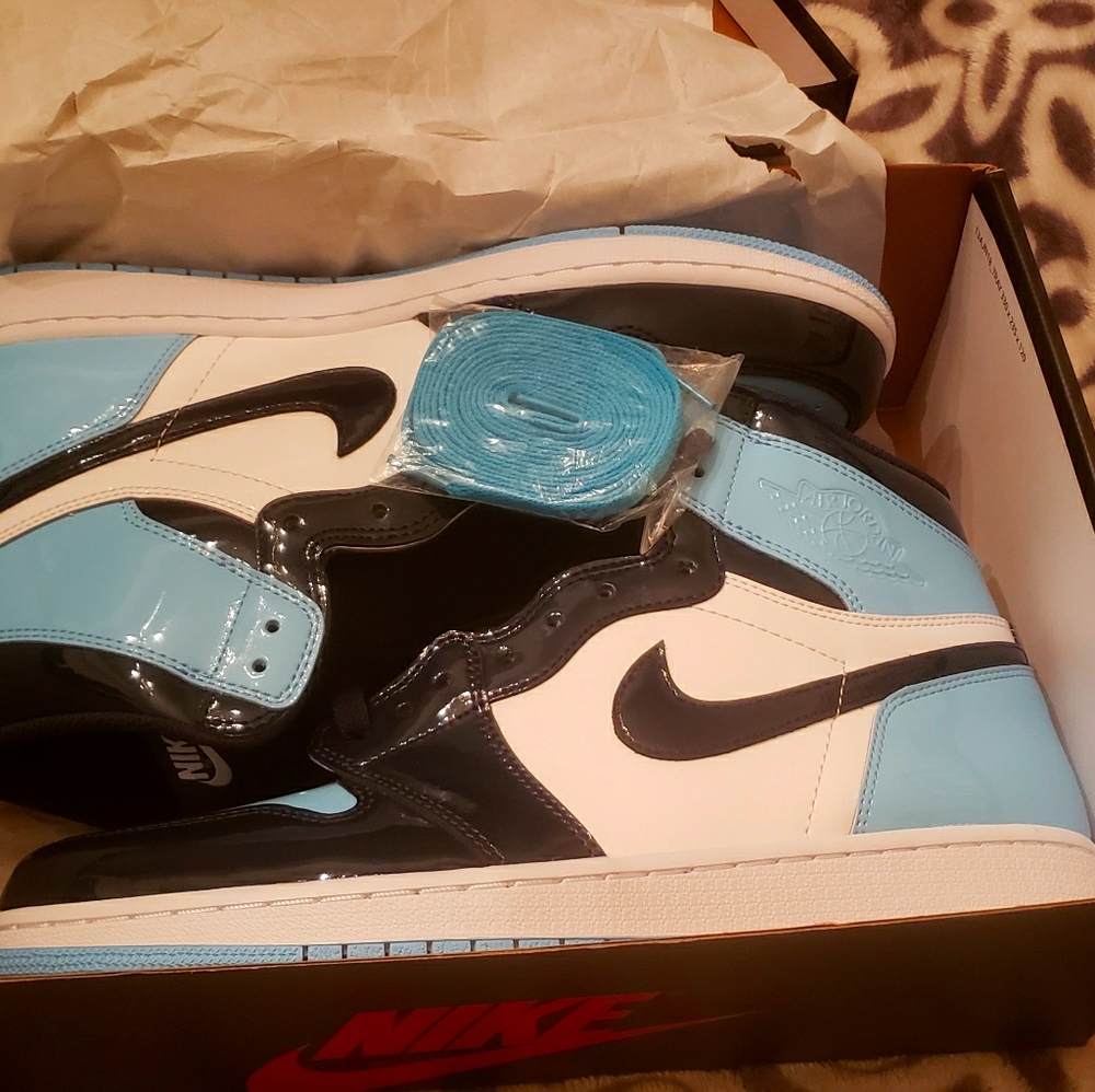 Jordan 1 North Carolina Patten Leather